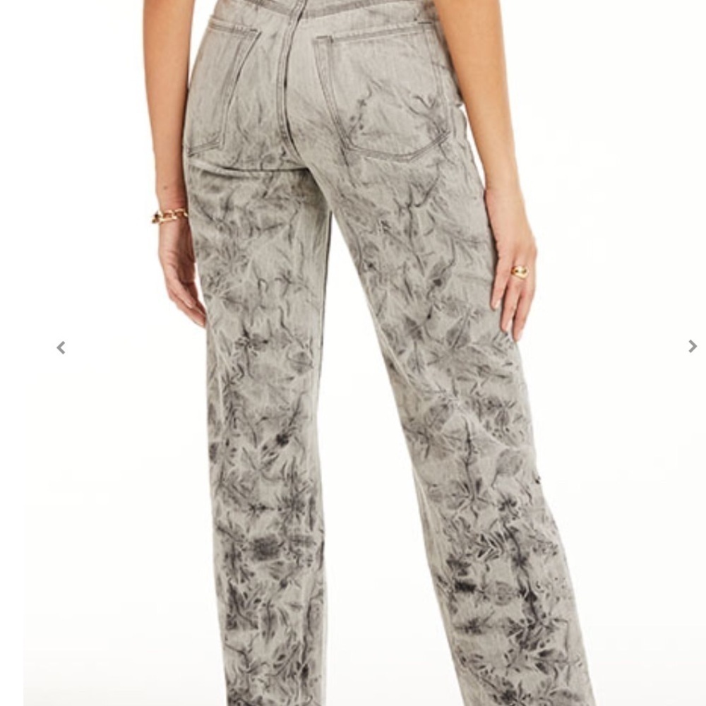 GOOD AMERICAN 
Good 90s marbled grey relaxed jeans size 8/29 NWT - Picture 3 of 11